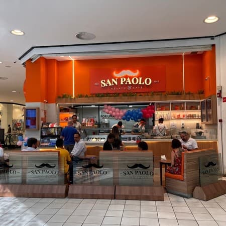 Imagem de interna da loja san paolo
