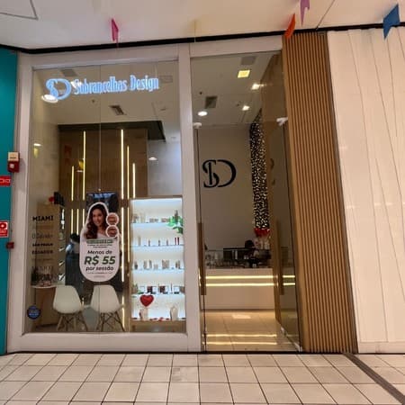 Imagem de interna da loja sobrancelhas design