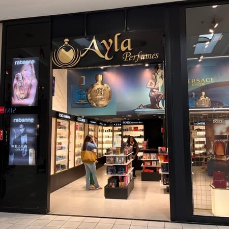 Imagem de interna da loja ayla perfumes