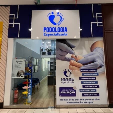 Logo da loja blue feet