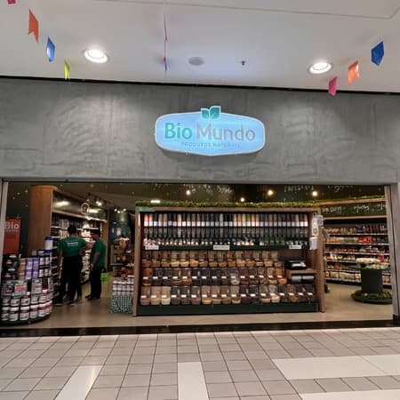Imagem de interna da loja biomundo