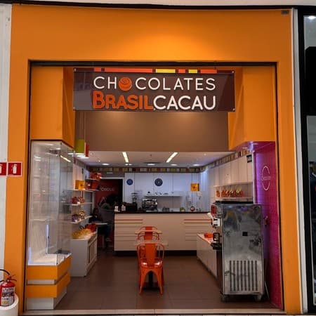 Logo da loja chocolates brasil cacau