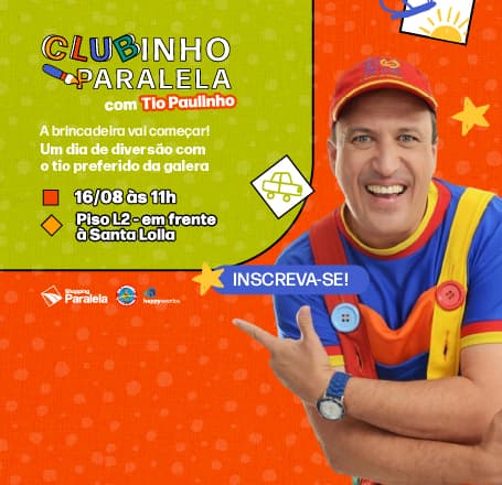 Banner do evento CLUBINHO PARALELA