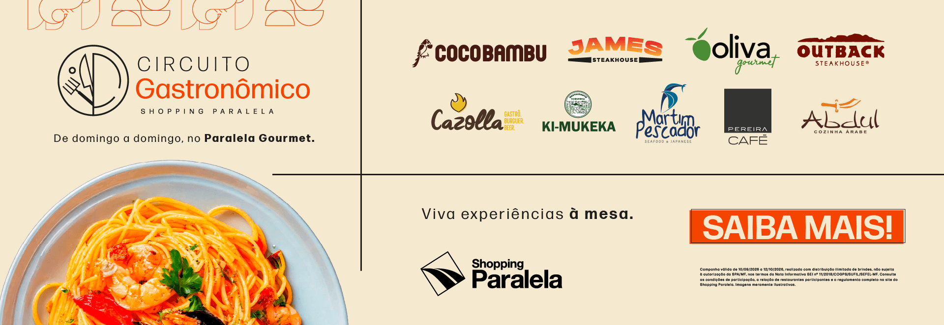 Banner do evento CIRCUITO GASTRONÔMICO