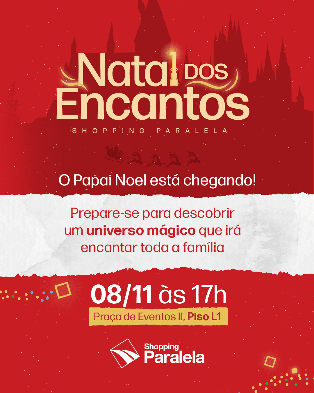 Banner do evento Inauguração Natal